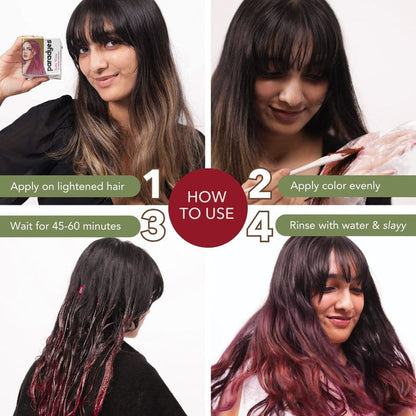 Paradyes Ruby Wine Semi-Permanent Hair Color