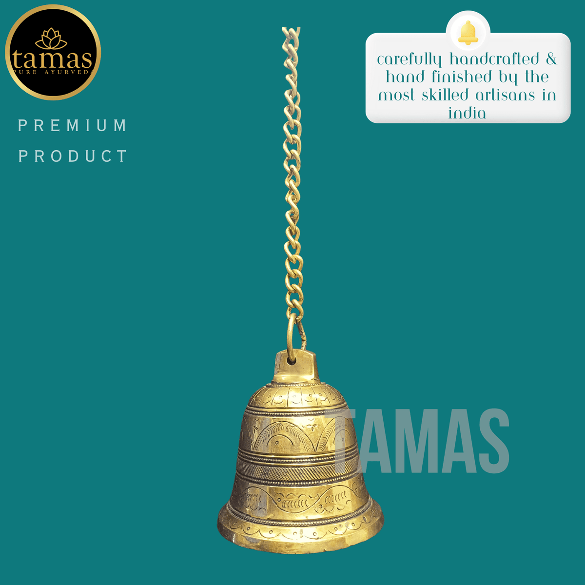 Tamas Brass Bell Hanging - PUSHMYCART