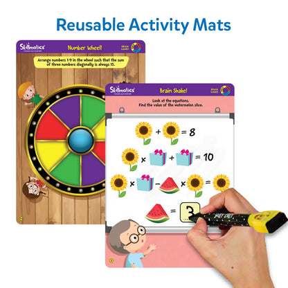 Skillmatics Brain Games Reusable Activity Mats Ages 6 and Up