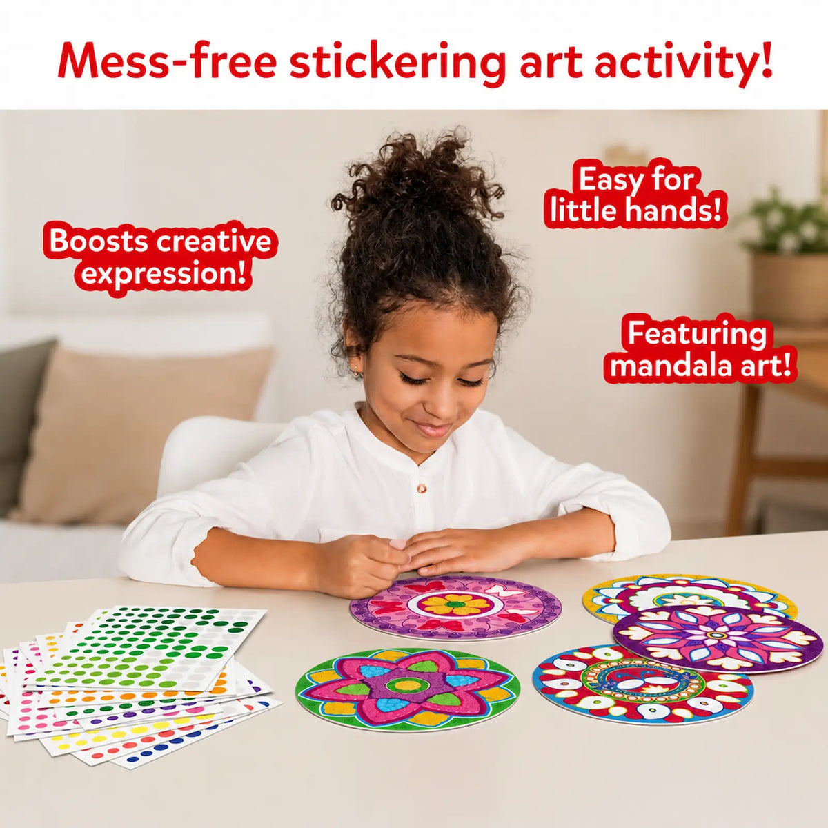 Skillmatics Dot it Mandala Art No Mess Sticker Art Ages 3 to 7