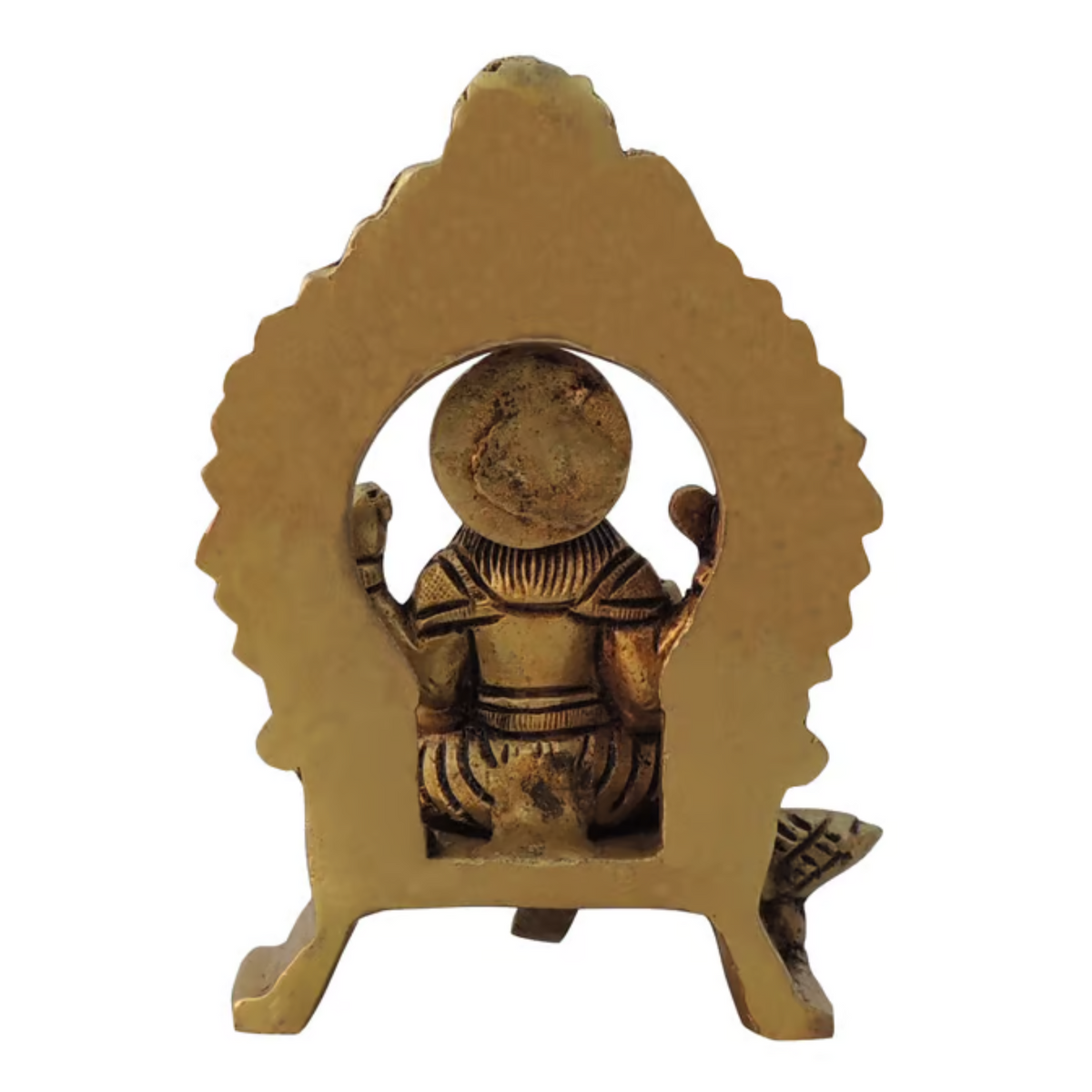 Brass Seating Vishwakarma Idol 0.53 kg - PUSHMYCART