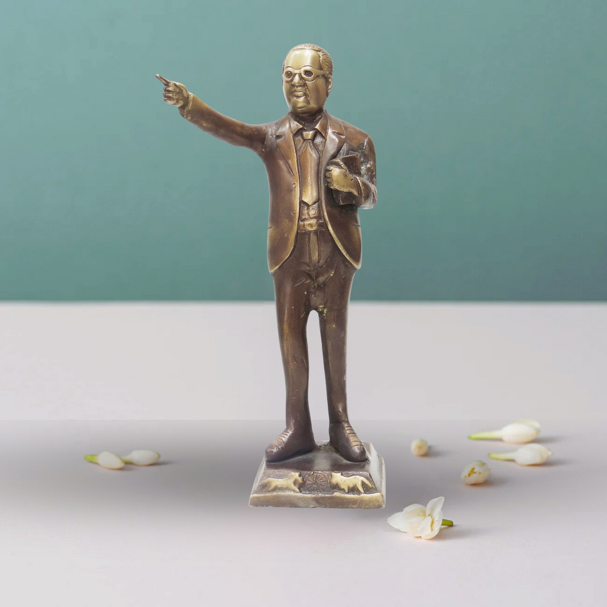 Brass Ambedker Standing 1.84Kg - PUSHMYCART