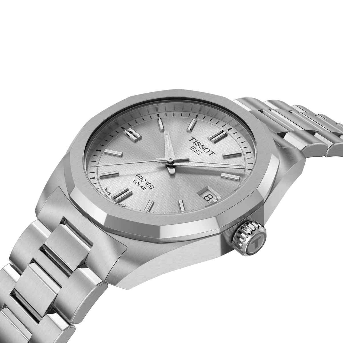 Tissot PRC 100 Solar 34mm Silver Grey