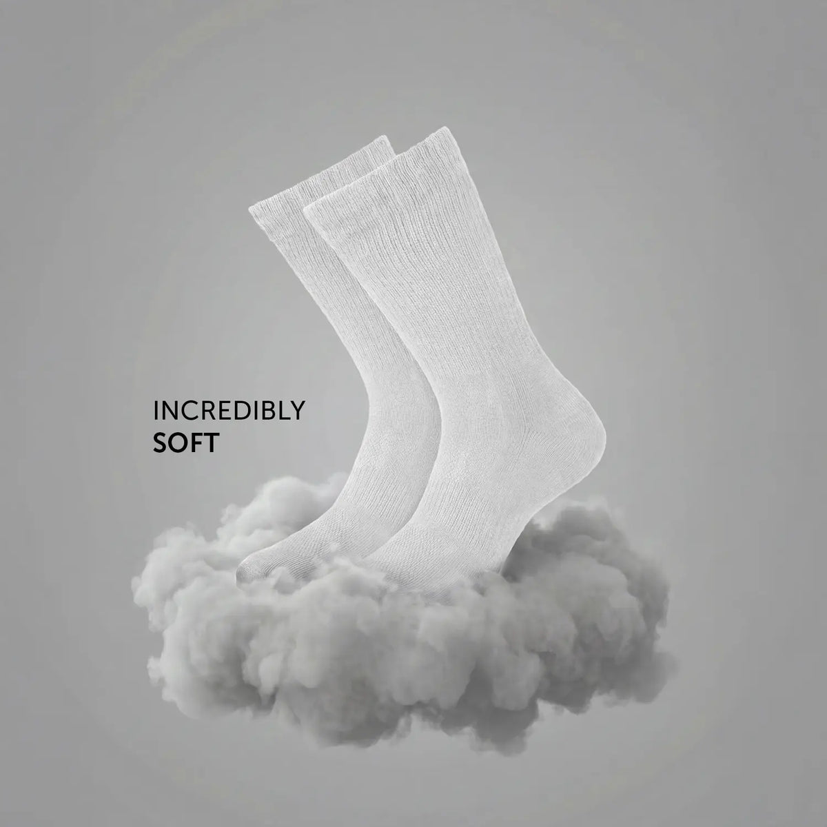 XYXX Crew-Length Socks - Polar White - view 6