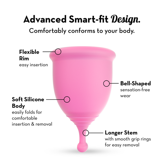 Plush Menstrual Cup with Cotton Pouch