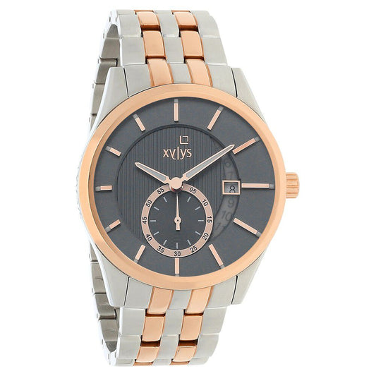 Xylys Offsets Swiss Analog Stainless Steel Grey Dial Watch for Men