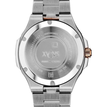 Xylys Integra Swiss Analog Stainless Steel Black Dial Watch for Men