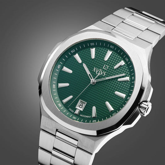Xylys Integra Swiss Analog Stainless Steel Green Dial Watch for Men
