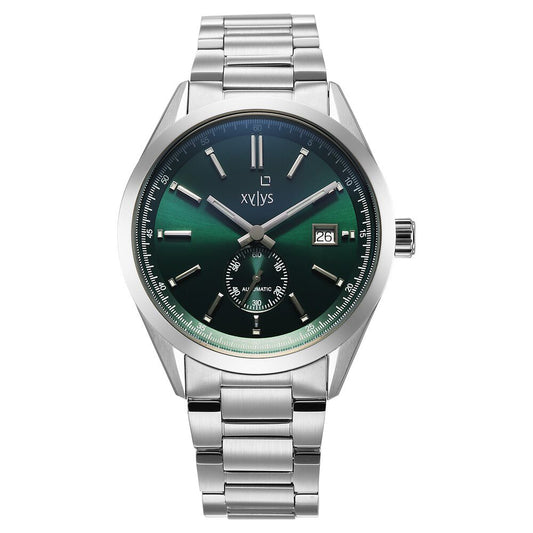 Xylys Automatic Green Dial Silver Stainless Steel Strap Watch For Men - image 1