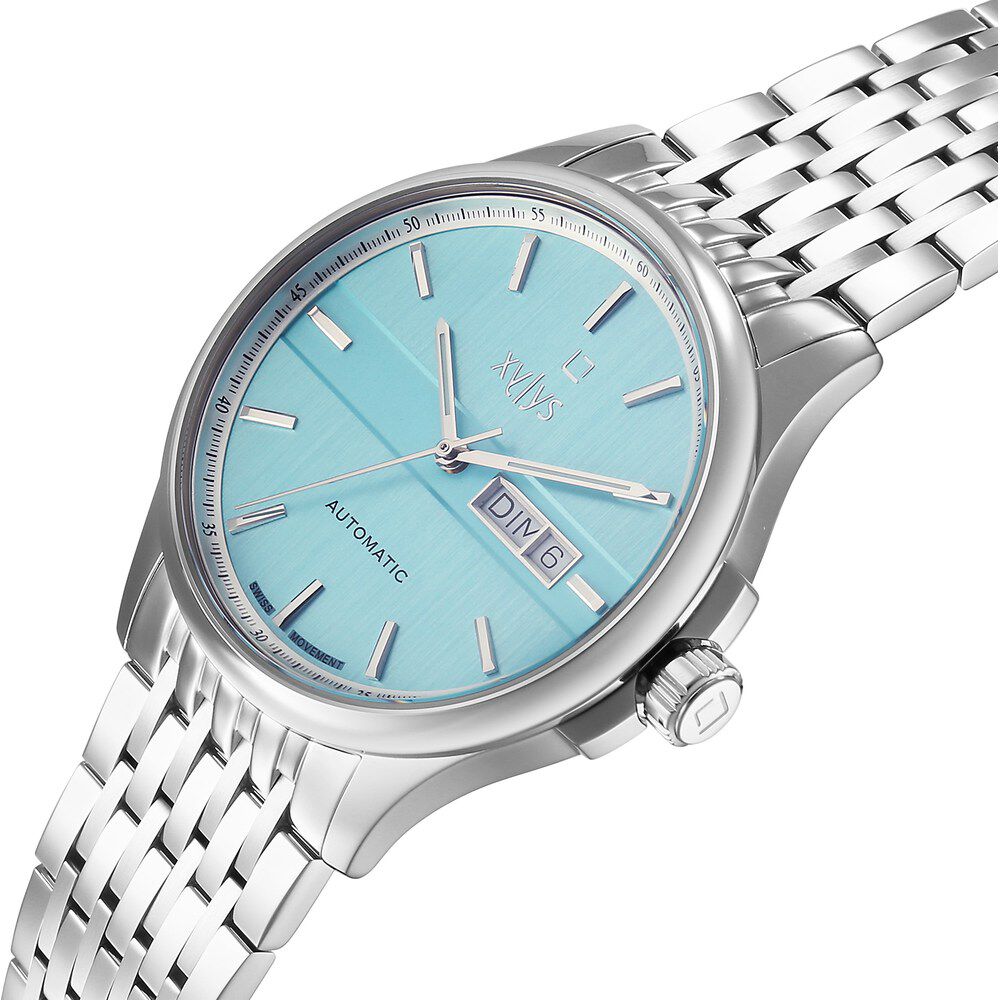 Xylys Automatic Blue Dial Silver Stainless Steel Strap Watch For Men