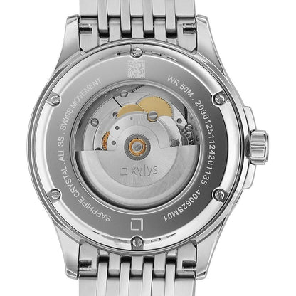 Xylys Automatic Blue Dial Silver Stainless Steel Strap Watch For Men