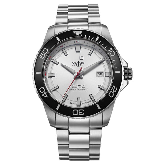 Xylys Automatic Analog with Date Silver Dial Silver Stainless Steel Strap Watch For Men - image 1