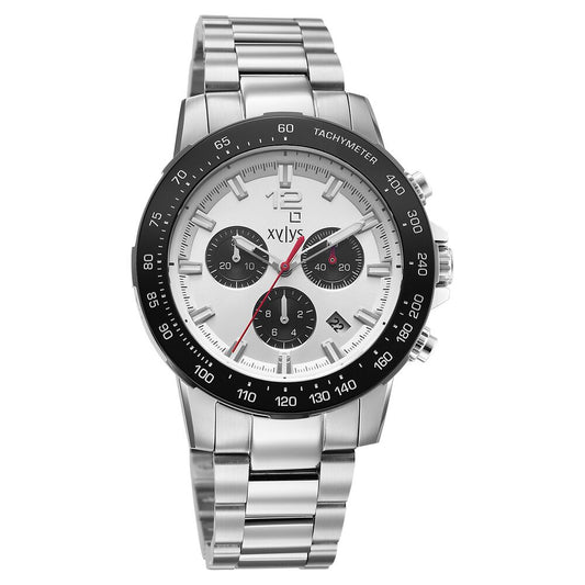Xylys Swiss Quartz Silver Dial Silver Stainless Steel Strap Watch For Men