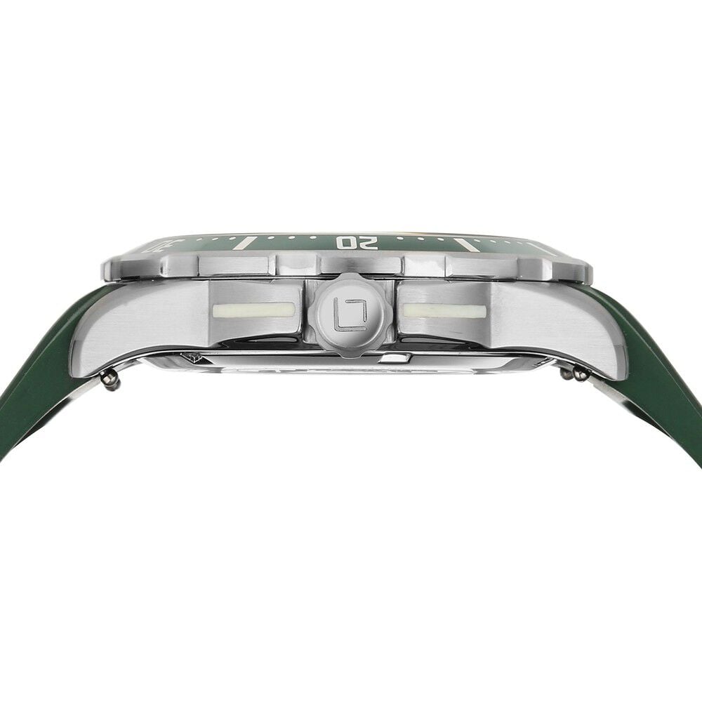 Xylys DiveX Quartz Analog Green Dial with Green Silicone Strap Watch for Men