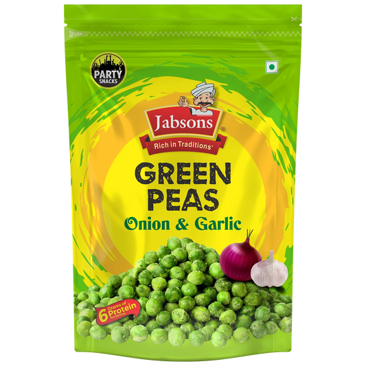Jabsons Foods Green Peas Onion Garlic Namkeen