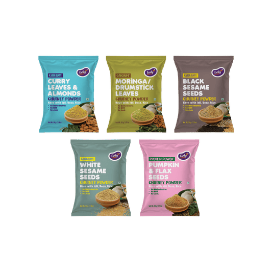 Early Foods Trial Packs Combo of 5 Chutney Powders