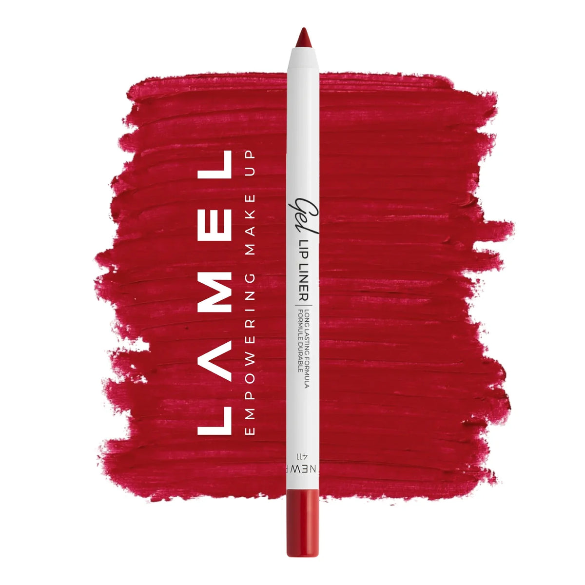 Long lasting Gel Lip Liner - Ruby red 411