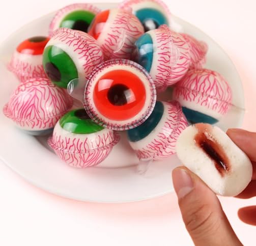 Bonfire 3D Bursting Ball Eye Candy Gummy Eyeballs Jar 30 Pieces