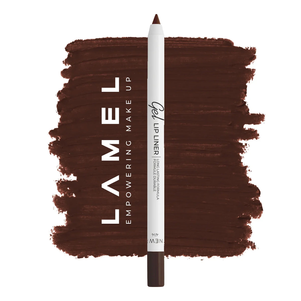Long lasting Gel Lip Liner - Intense Brown 414