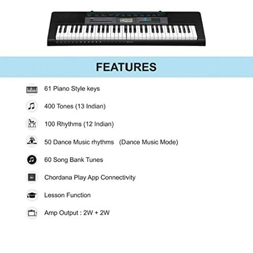 Casio CTK-2550 61 Key Portable Keyboard Black