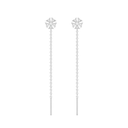 CLARA 925 Sterling Silver Drop Earrings