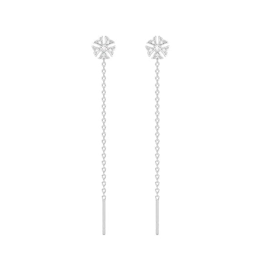 CLARA 925 Sterling Silver Drop Earrings
