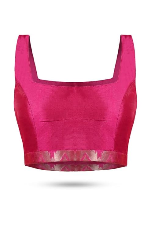 Vasthrlay Fuchsia Traditional Saree with elegant Tussar styling
