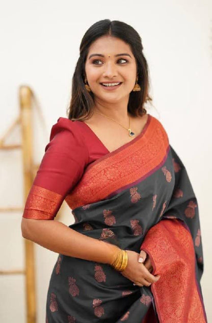 Vasthrlay Ethnic Classic Saree with decorative traditional design