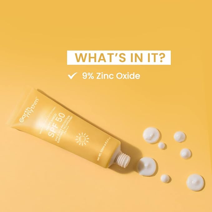 Earth Rhythm Matte Mineral Sunscreen SPF 50 with 9% Zinc Oxide PA+++ - PUSHMYCART