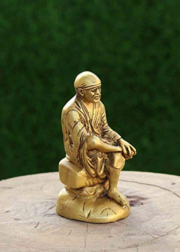 Brass Sai Baba God Idol Statue 470g - PUSHMYCART