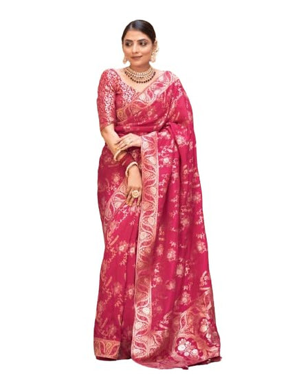 Vasthrlay Classic Kanjivaram Traditional Saree for festive ethnic occasions