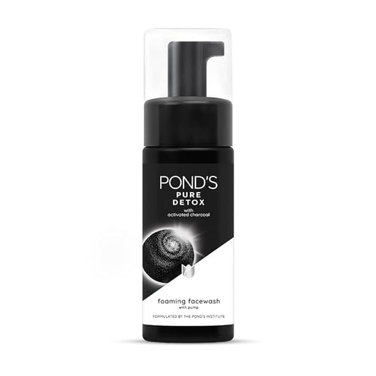 ponds pure detox foaming pump facewash