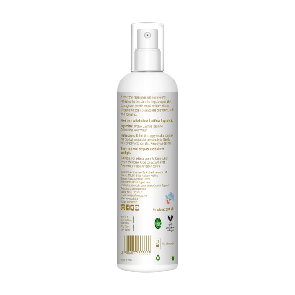 Azafran Organic Jasmin Face & Body Toner Spray