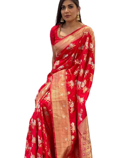 Vasthrlay Classic Banarasi Traditional Saree for festive ethnic occasions