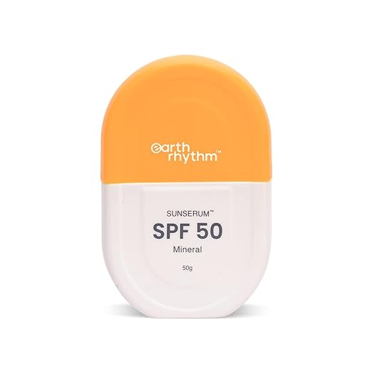Earth Rhythm Mineral Sunscreen Serum SPF 50 with Zinc Oxide & Vitamin E 