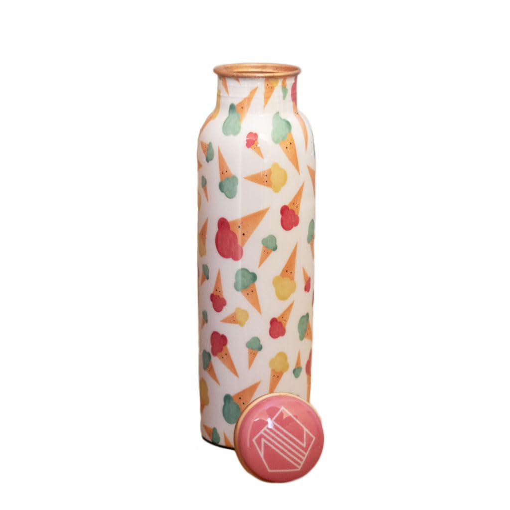 Pure Copper Bottle 1000ML Ice Cream