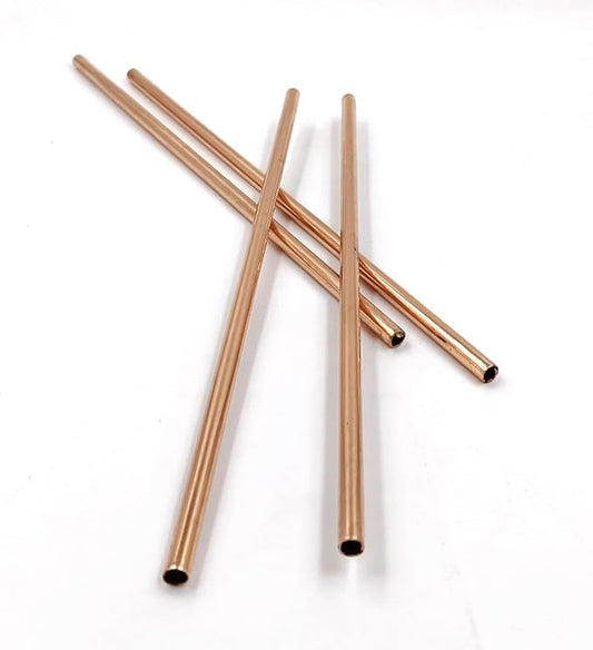 ARTPARASITE Copper Drinking Straws Straight and Bend for Moscow Mule Mugs