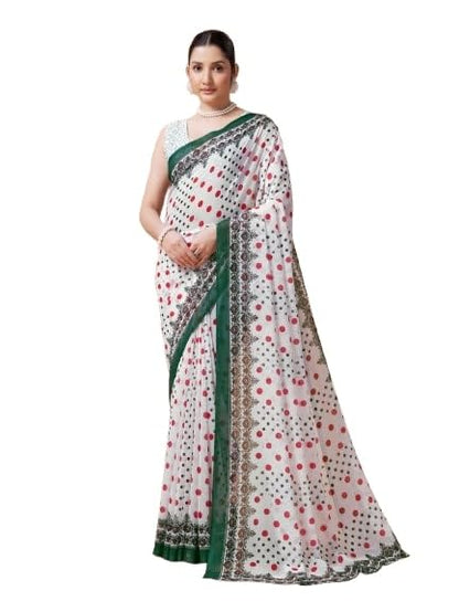 Vasthrlay Red Ethnic Traditional Saree for festive ethnic occasions