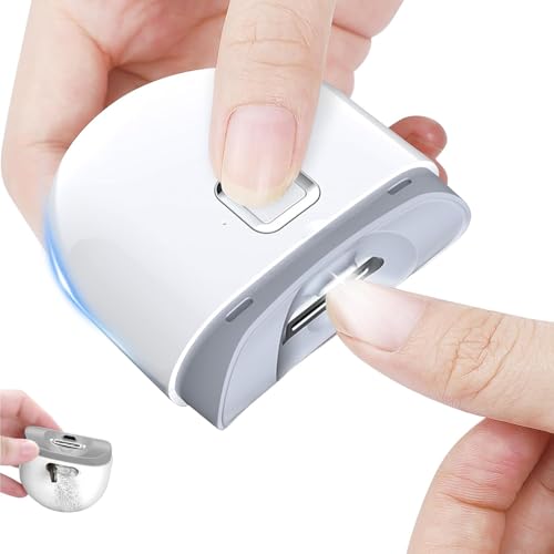IQS Enterprise Automatic Electric Nail Clipper with LED Light and Nail File USB Rechargeable - image 2