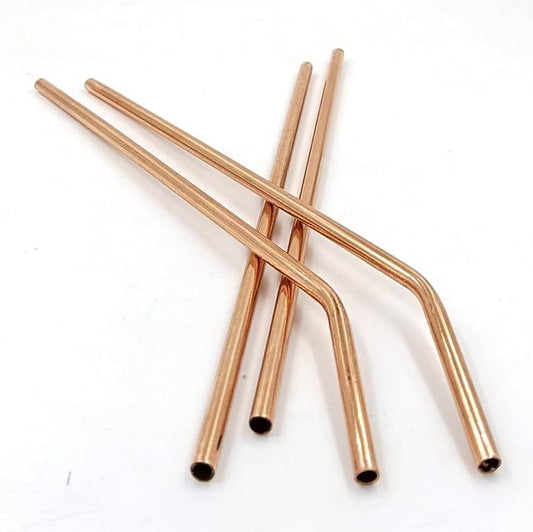 ARTPARASITE Copper Drinking Straws Straight and Bend for Moscow Mule Mugs