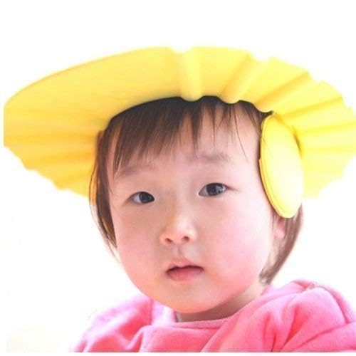 Jankylabh Soft Adjustable Visor Hat - Safe Shampoo Shower Bathing Protection Cap for Toddlers - PUSHMYCART