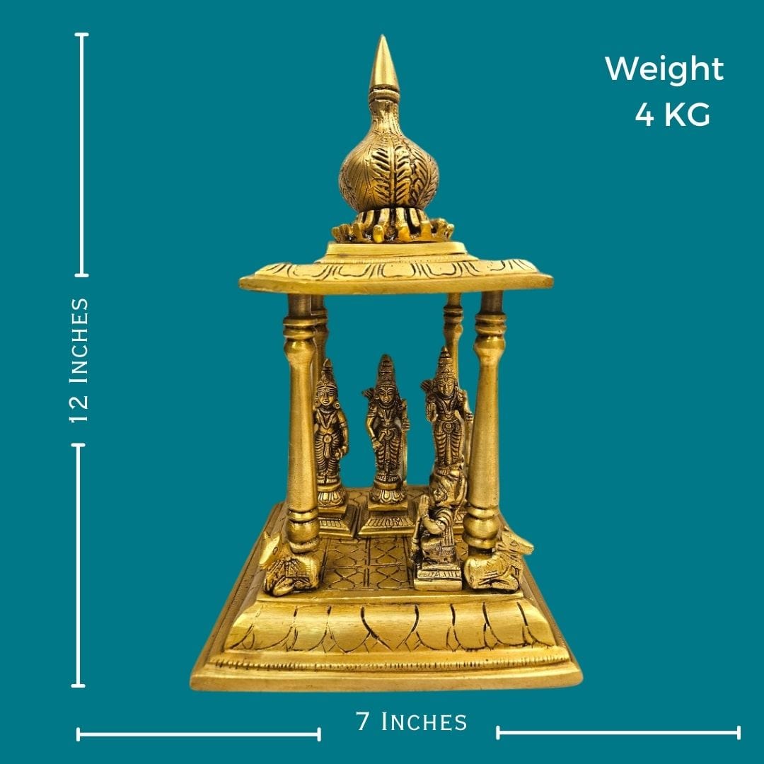 Tamas Brass Ram Darbar Idol in Temple - PUSHMYCART