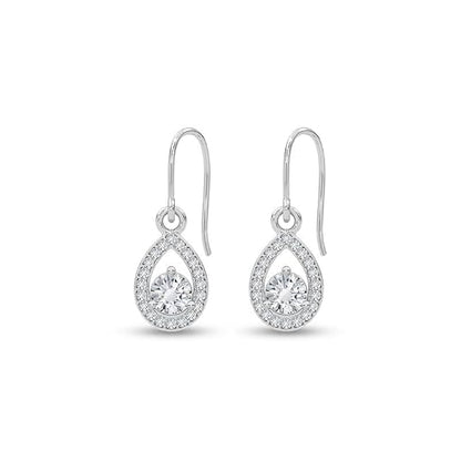 CLARA 925 Sterling Silver Drop Earrings Luna