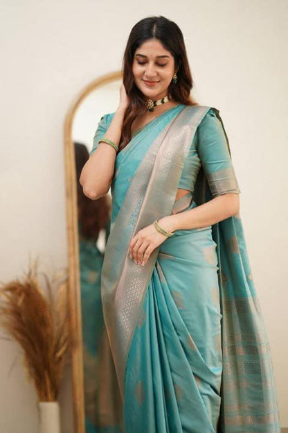 Vasthrlay Kanjivaram Classic Saree with decorative border design