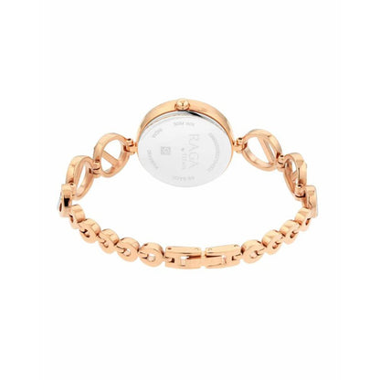 Titan Raga Viva Rose Gold Dial Women Watch With Metal Strap-NS2644KM02