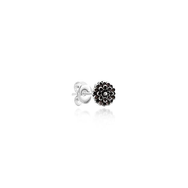 Nistra 925 Sterling Silver Timeless Oxidised Earrings