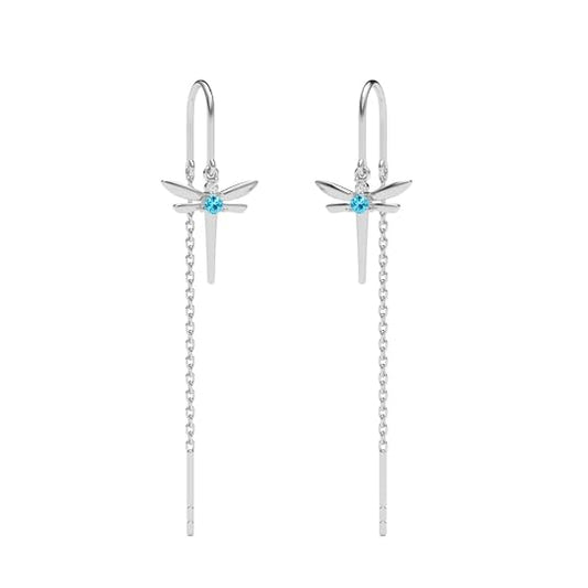 CLARA 925 Sterling Silver Sui Dhaga Threader Earrings Zita