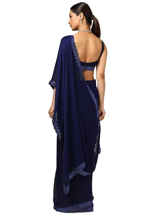 Vasthrlay Classic Print Saree with elegant Chiffon styling