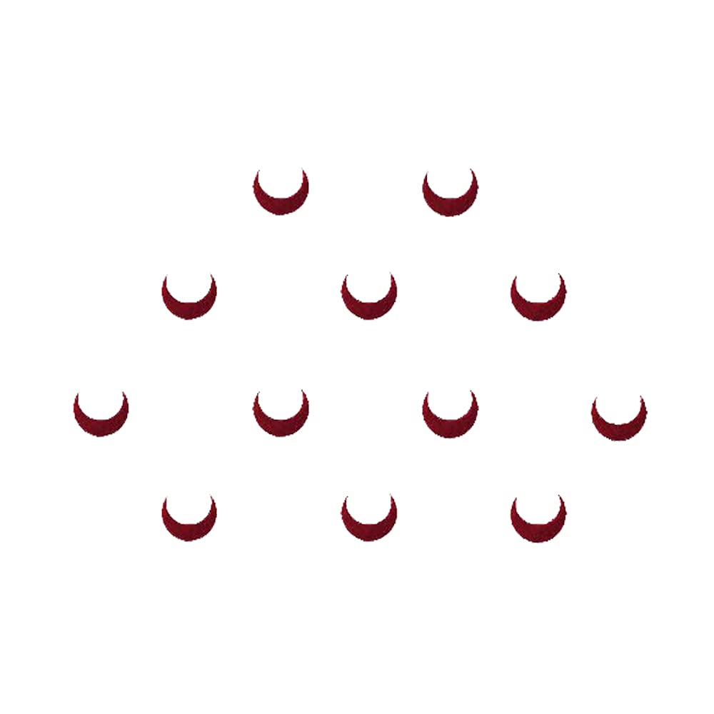 Comet Busters Moon Maroon Bindis 5 mm