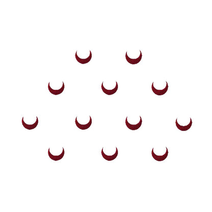 Comet Busters Moon Maroon Bindis 5 mm